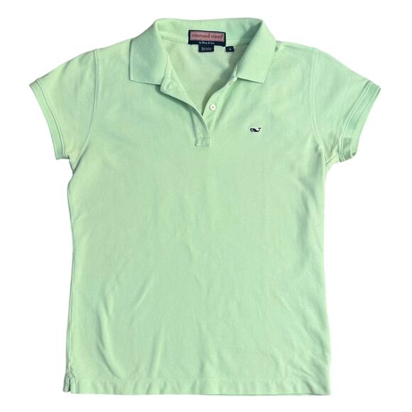 Vineyard Vines Boy’s Edgartown Pique Polo Golf Short Sleeve Green Size Small - Picture 1 of 7